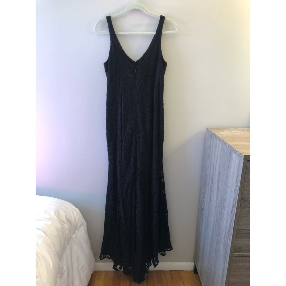 BCBGeneration Floor Length Black Lace Dress - Picture 3 of 3